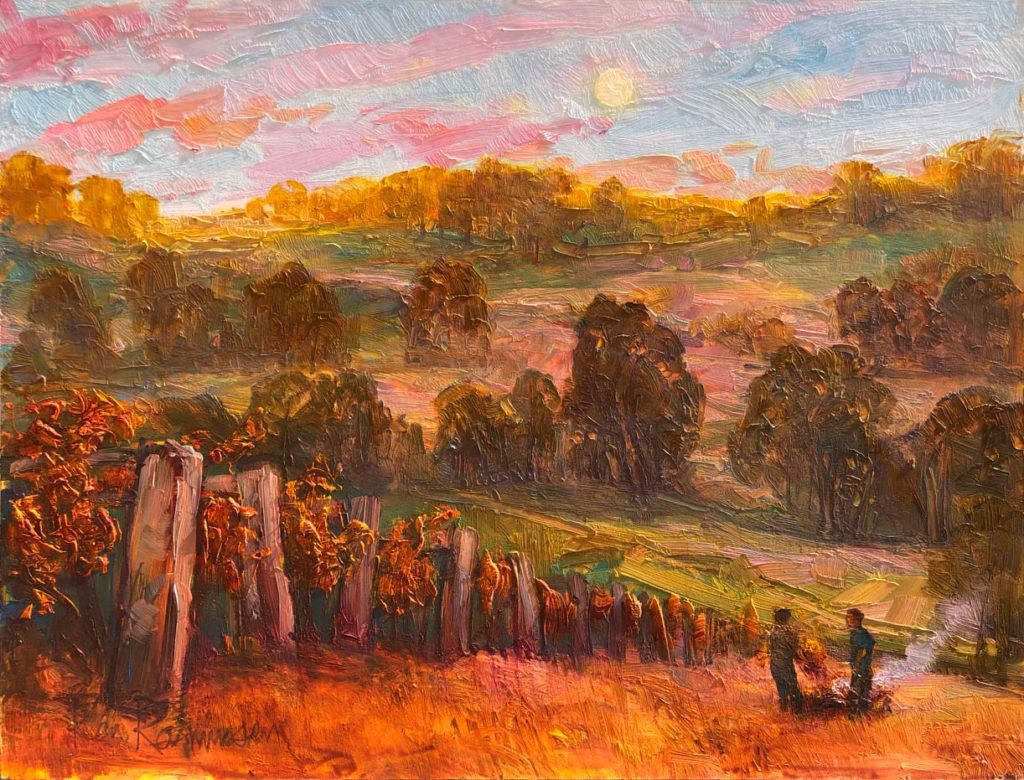 Margaret River Autumn by Ken Rasmussen - Oil on Board Painting