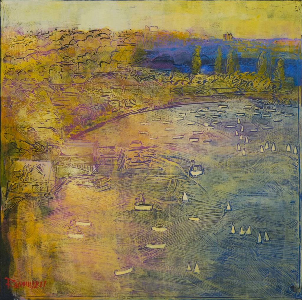 Mosman Bay Sunrise by Ken Rasmussen - Oil Painting on Canvas