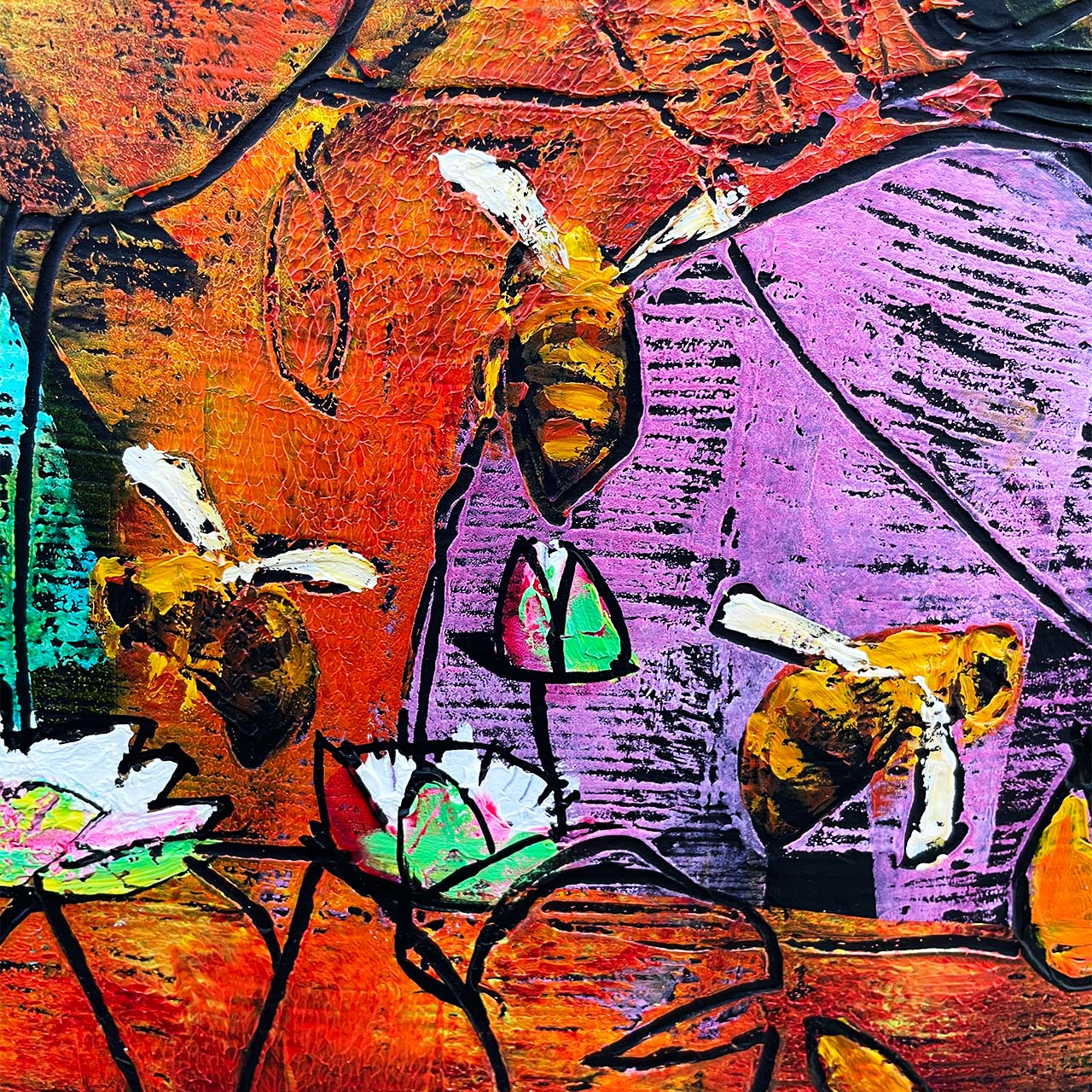 Detail of Honey Bees